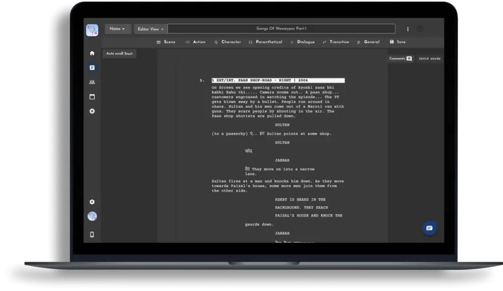 StudioVity pre-production management tool
