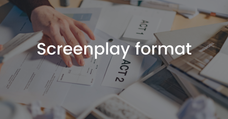 How to format a screenplay