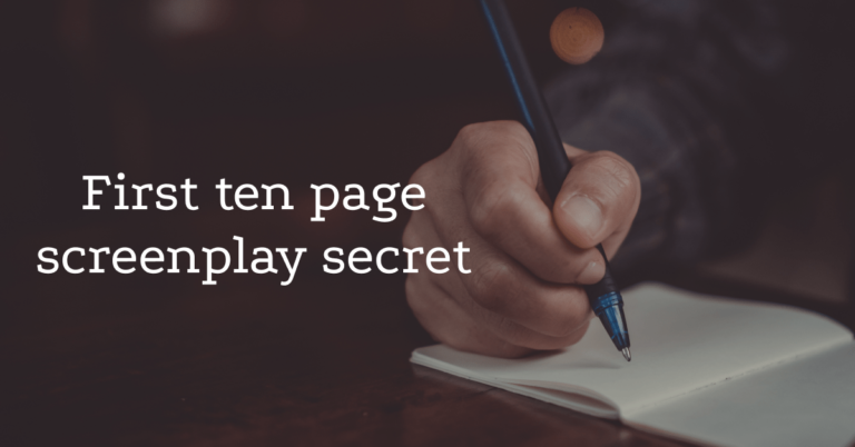 StudioVity | The Secret to the First Ten Pages of screenplay