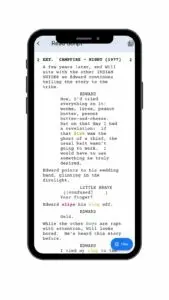 how to add screenplay on mobile