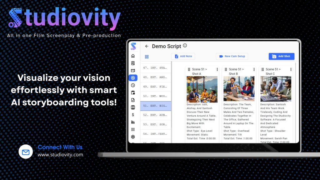 Studiovity Ai-Storyboard Software 