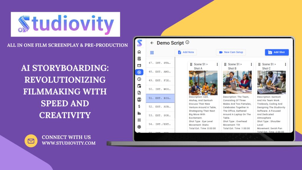 Studiovity's Ai- Storyboarding