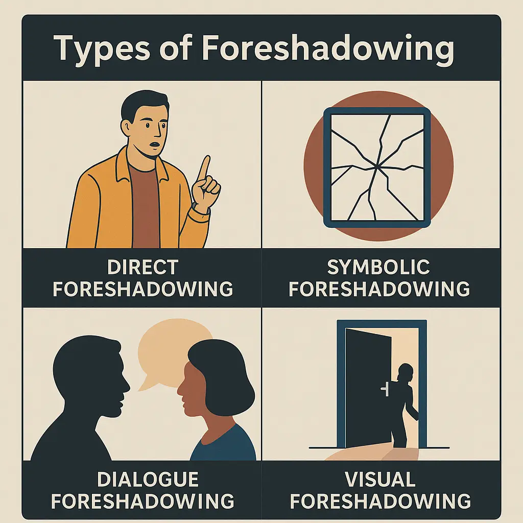 Examples of different types of foreshadowing in cinema