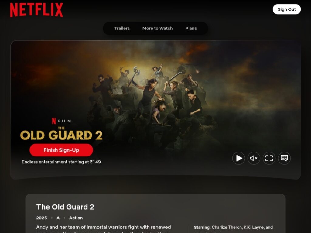 The Old gaurd 2 movie review on Netflix platforms top 10