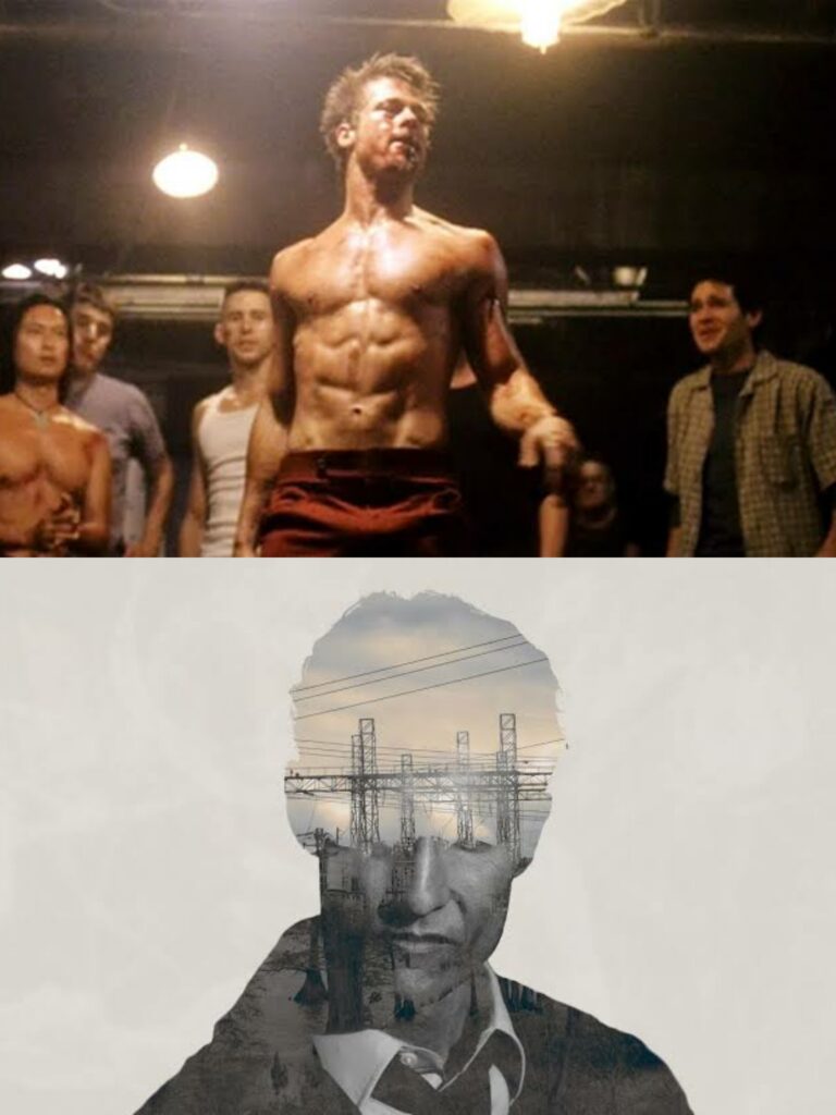 double exposure in photography and film Fight club and true detective