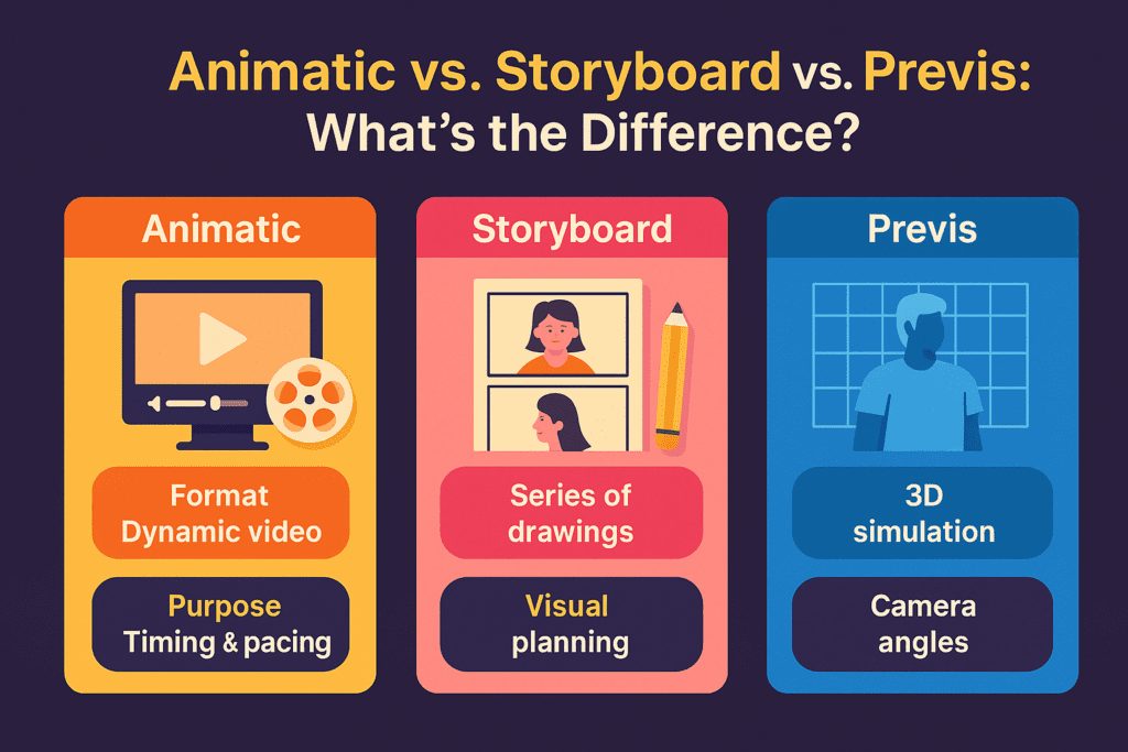 Animation vs storyboarding vs previs What is animatic