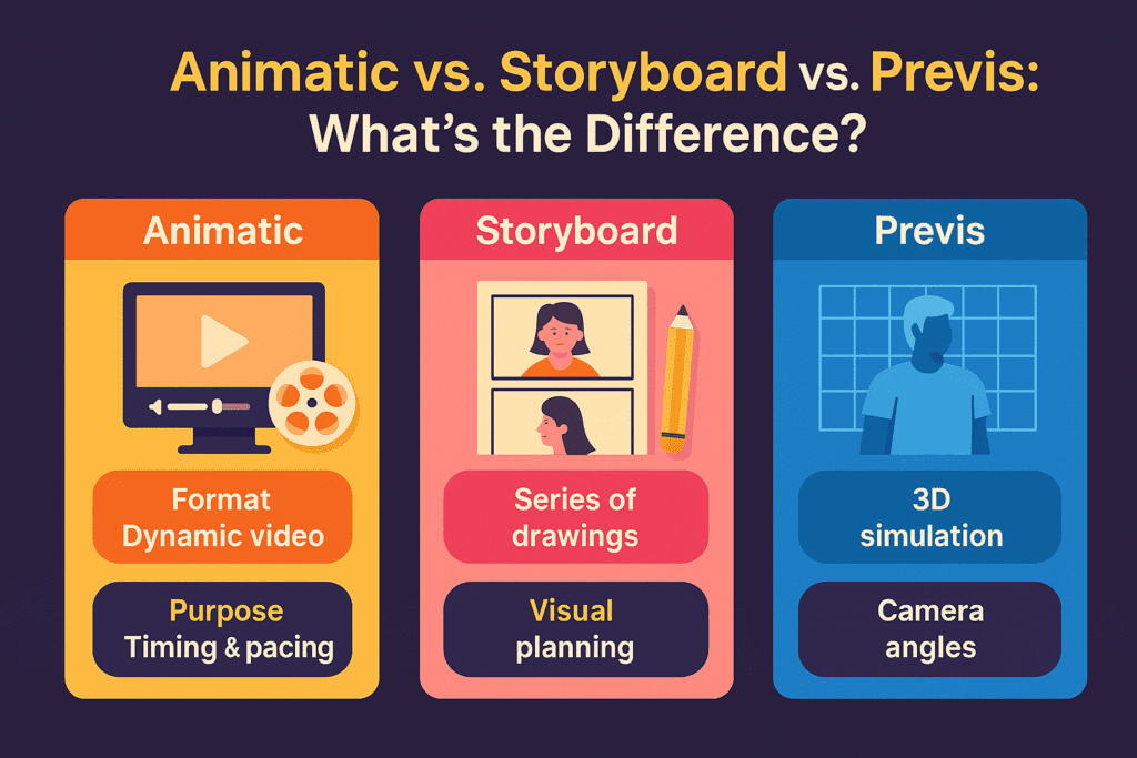 Animation vs storyboarding vs previs What is animatic