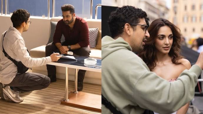 Director of war 2 ayan Mukerji with Kiara advani and NTR jr.