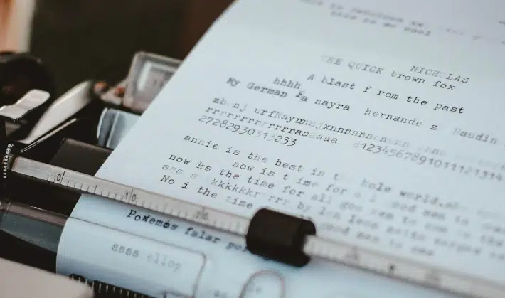 Example of a formatted shooting script with technical cues