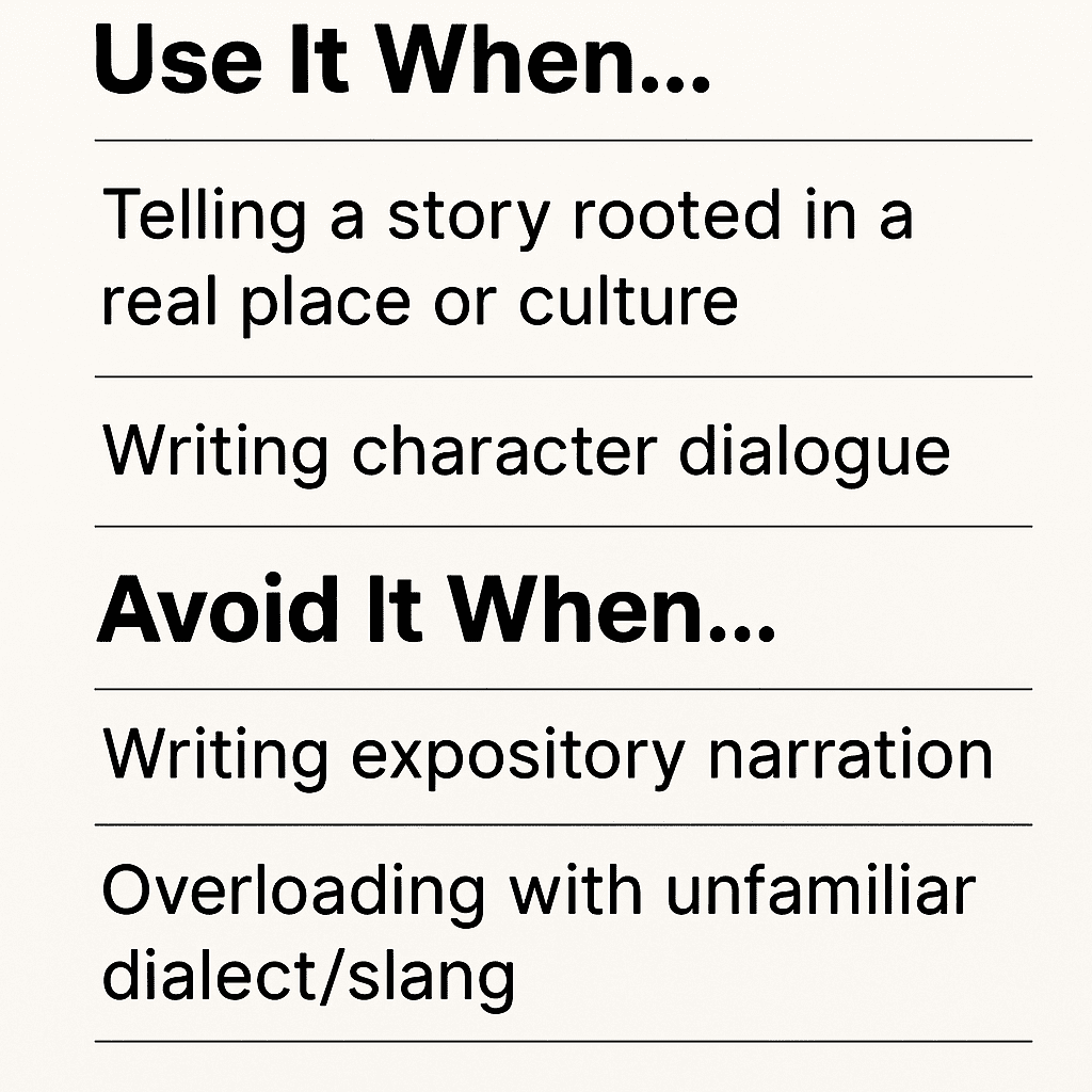 When to use and when to avoid vernacular languages