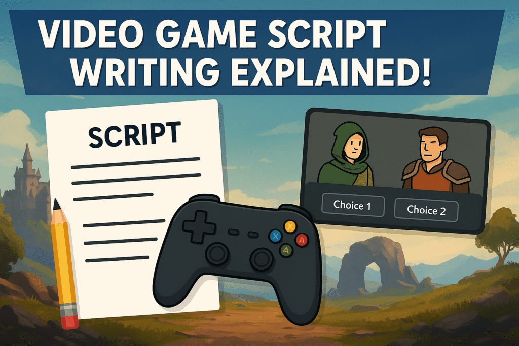 how to write a video game script