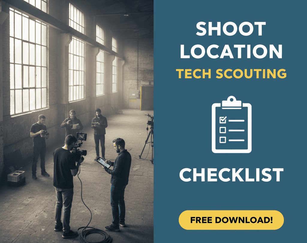 film production Shoot Location Tech Scouting Checklist template