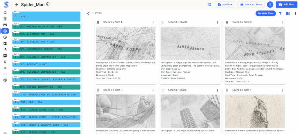 studiovity storyboarding software