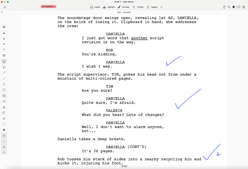 script notes