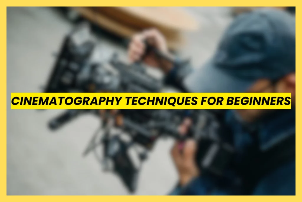 Cinematography techniques for beginners using a professional camera rig on set
