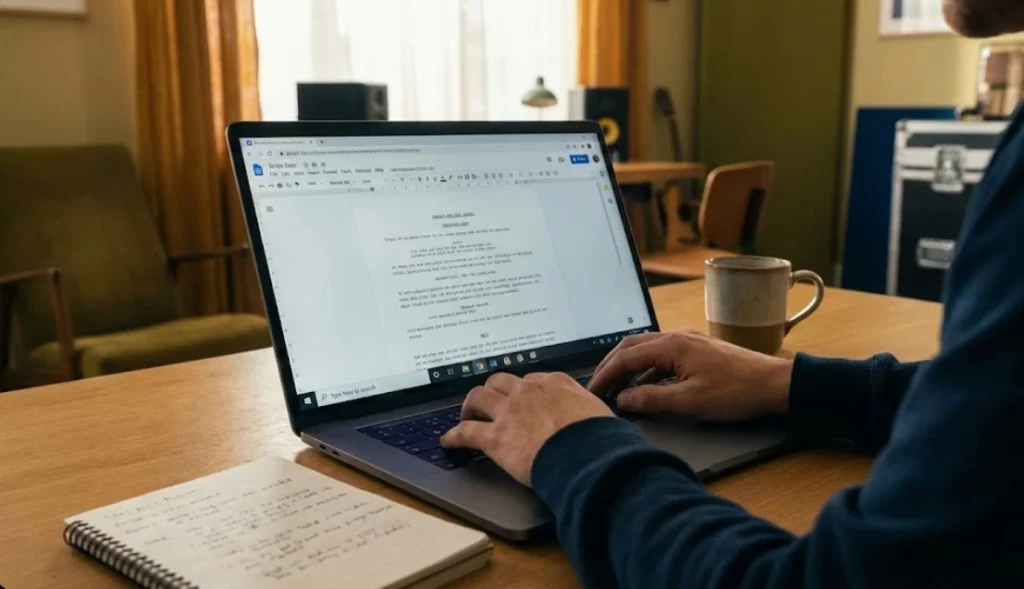 how to write a screenplay in google docs 2026 using proper script format