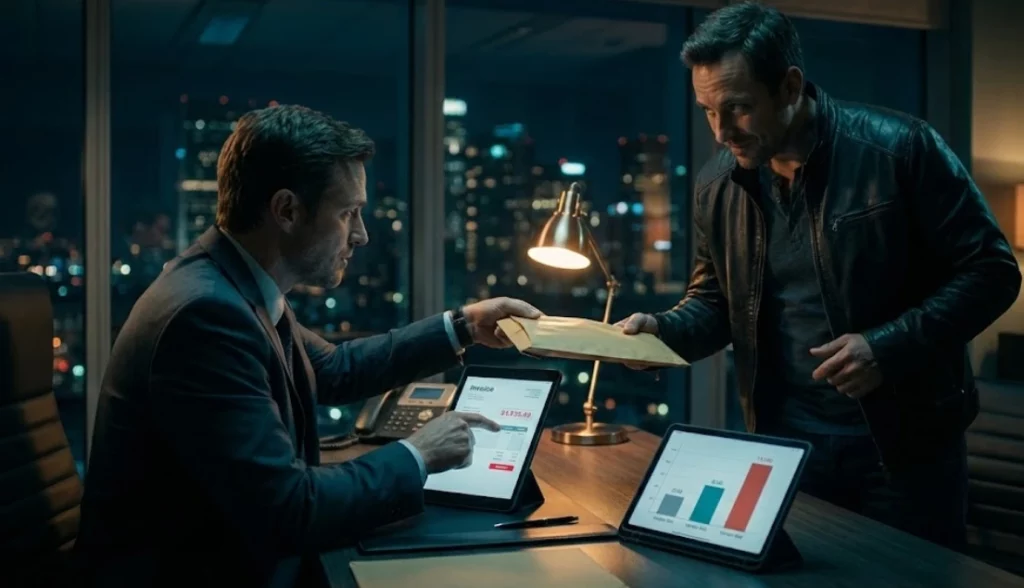 Detecting vendor kickbacks and invoice padding in film production finance