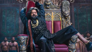 Prabhas fierce avatar in The Raja Saab horror comedy highlighting the film’s blockbuster scale and visuals