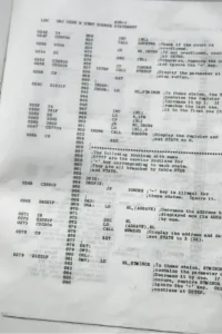 A sample page from a screenplay showing proper formatting and industry standards