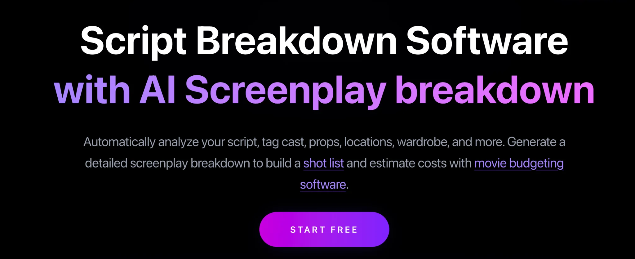 How to break down a script digitally: Studiovity analyzes a screenplay and tags cast, props, locations and wardrobe for a scene-by-scene breakdown